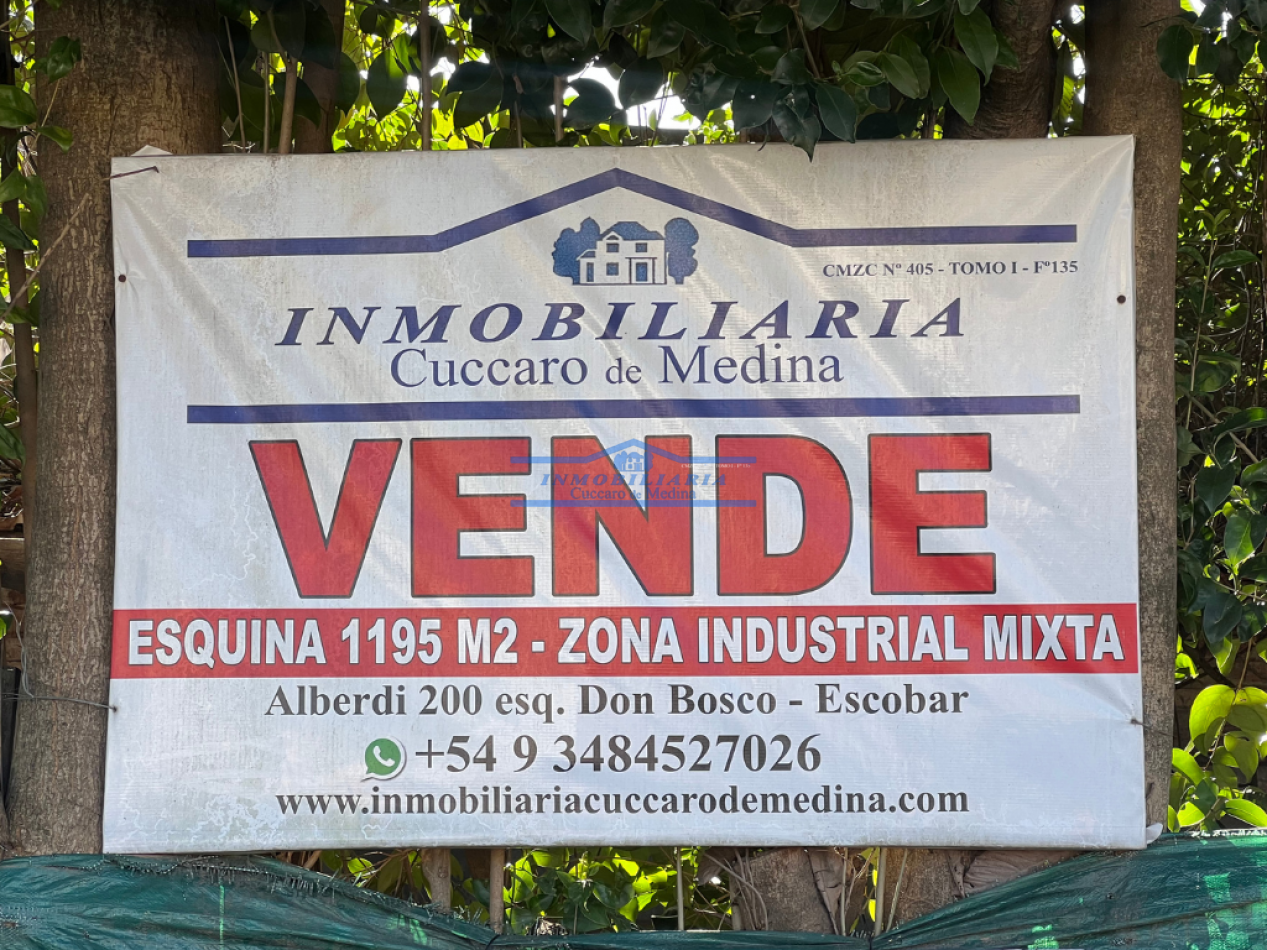 VENTA LOTE -apto GALPONES/TALLERES 1195 MTS2 - tiene varias viviendas a refaccionar- sobre ex ruta 9 - ESCOBAR